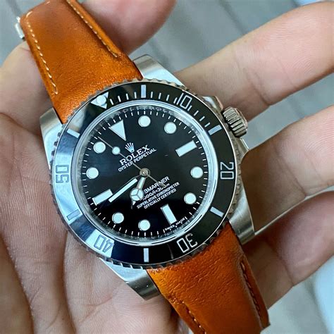 rolex submariner 20mm replacement band leather